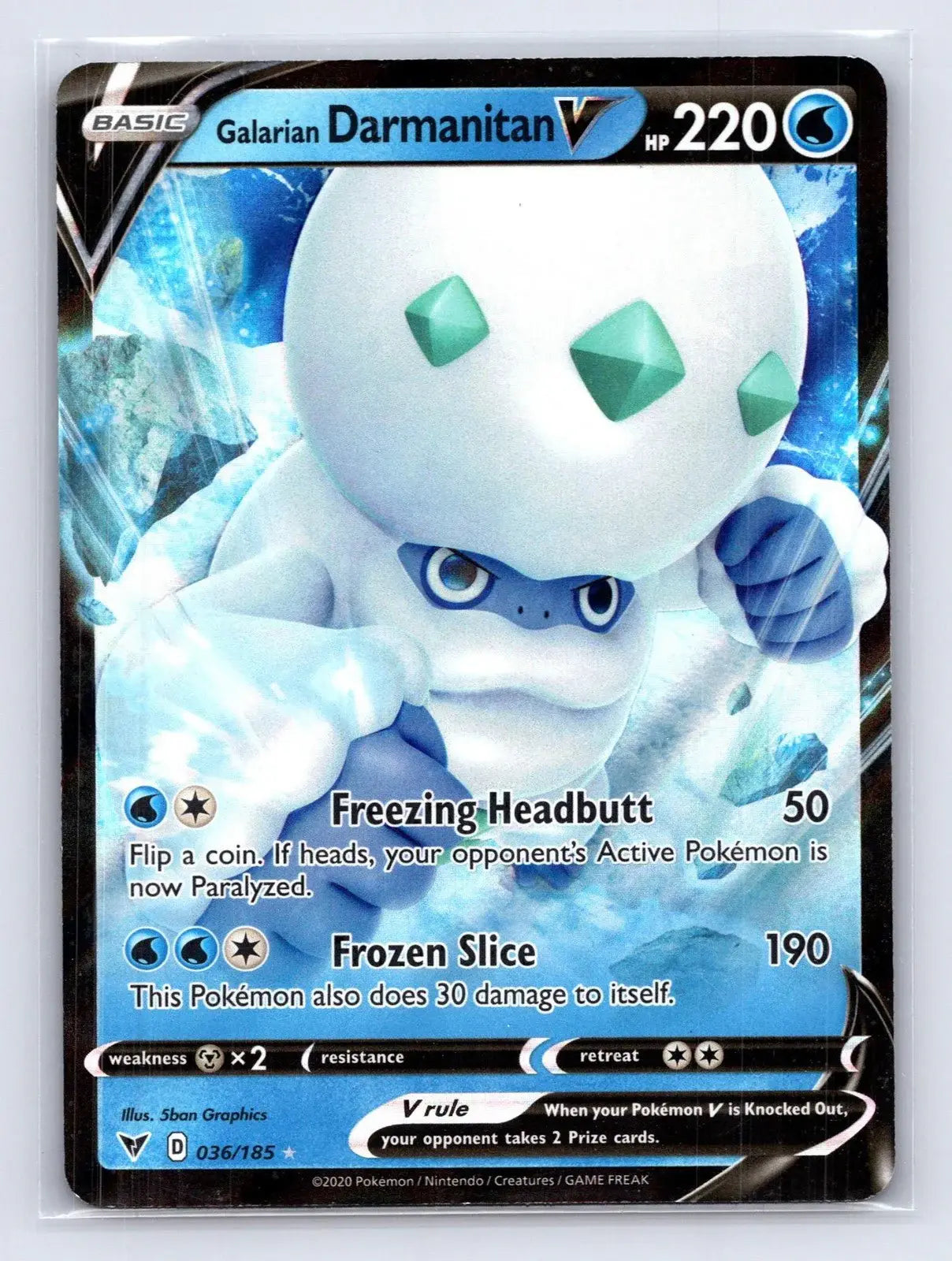 Galarian Darmanitan V 036/185 Vivid Voltage Pokemon NM - Mastercoins