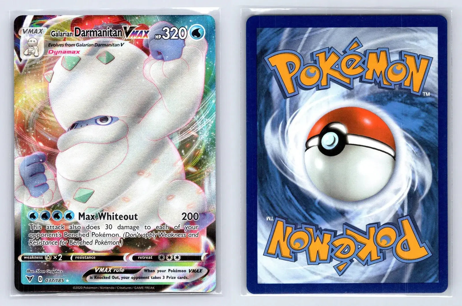 Galarian Darmanitan VMAX 037/185 Vivid Voltage Pokemon NM - Mastercoins