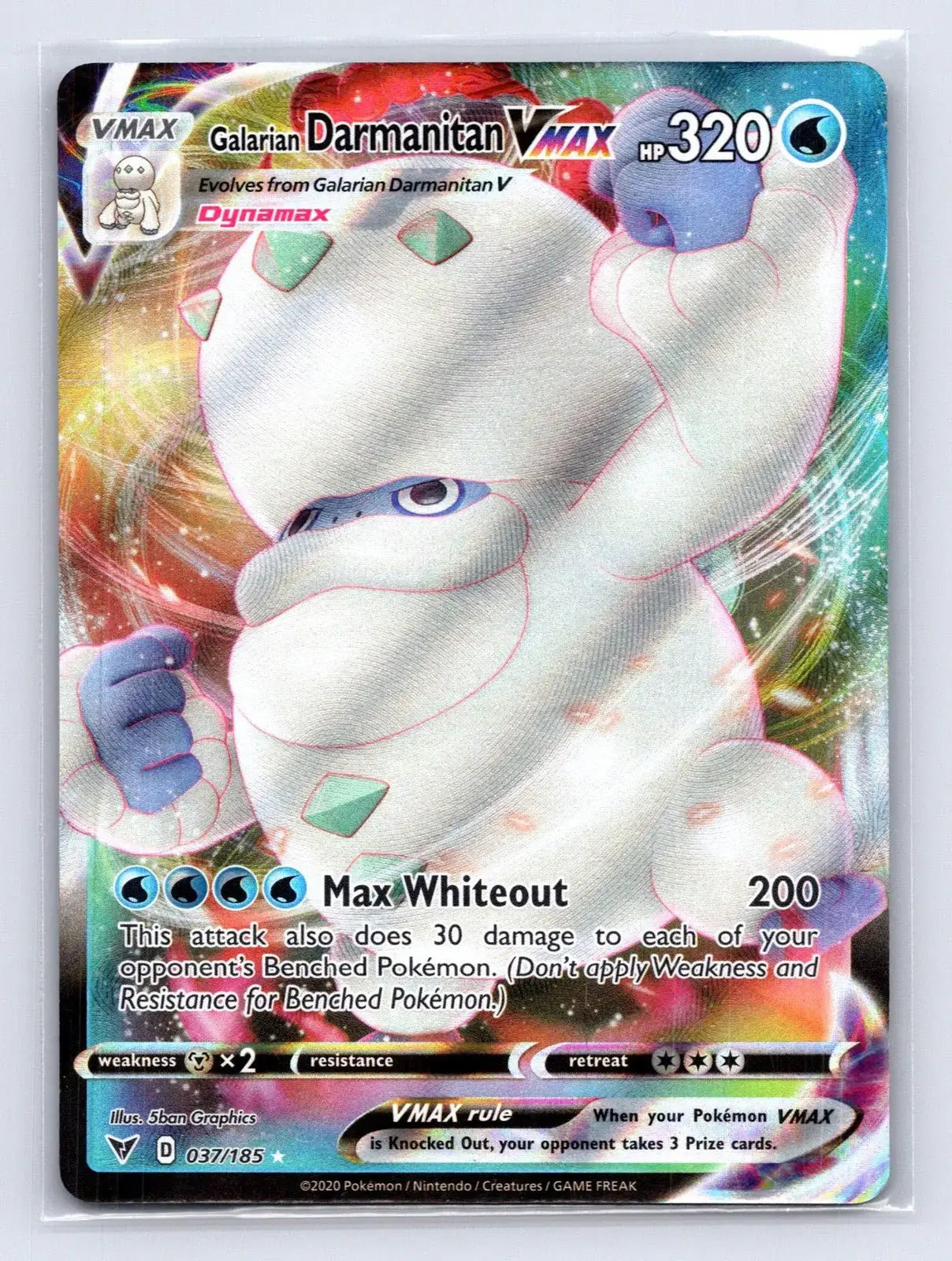 Galarian Darmanitan VMAX 037/185 Vivid Voltage Pokemon NM - Mastercoins
