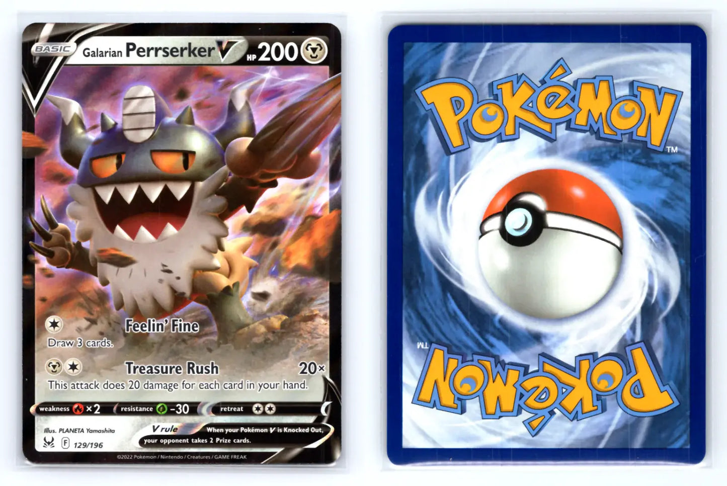 Galarian Perrserker V 129/196 Lost Origin - Mastercoins