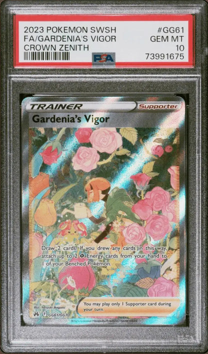 Gardenia's Vigor GG61/GG70 Crown Zenith Full Art PSA 10 - Mastercoins