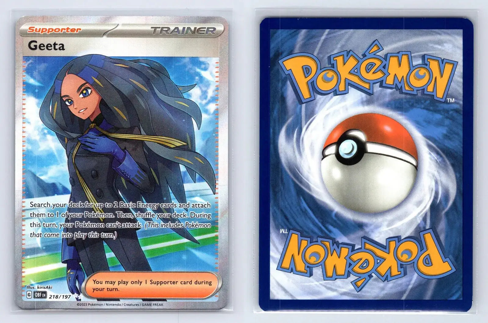 Geeta 218/197 Obsidian Flames Pokemon NM - Mastercoins