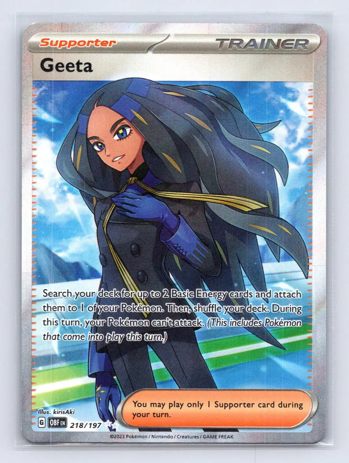 Geeta 218/197 Obsidian Flames Pokemon NM - Mastercoins