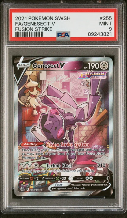 Genesect V 255 Fusion Strike PSA 9 - Mastercoins