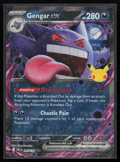 Gengar ex 090/128 ME: 30th Celebration NM - Mastercoins