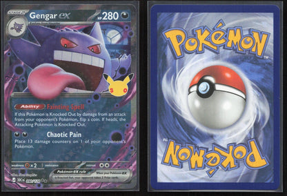 Gengar ex 090/128 ME: 30th Celebration NM - Mastercoins