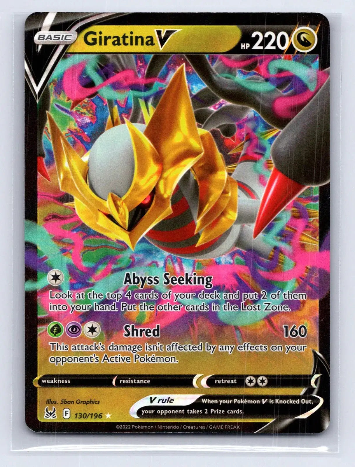 Giratina V 130/196 Lost Origin Pokemon NM - Mastercoins
