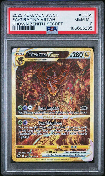 ?GIRATINA VSTAR GG69 CROWN ZENITH PSA 10 - Mastercoins