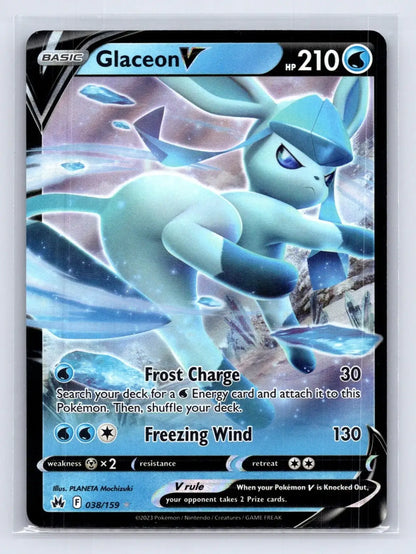 Glaceon V 038/159 Crown Zenith Pokemon NM - Mastercoins