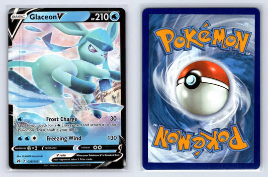 Glaceon V 038/159 Crown Zenith Pokemon NM - Mastercoins