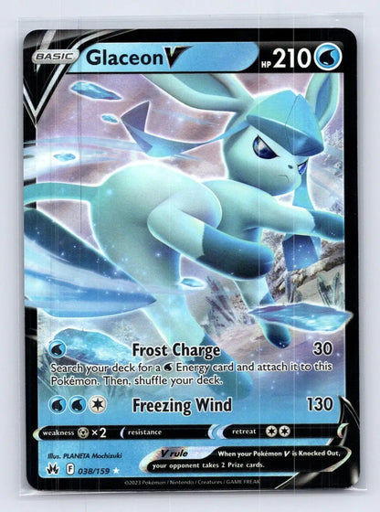 Glaceon V 038/159 Crown Zenith Pokemon NM - Mastercoins