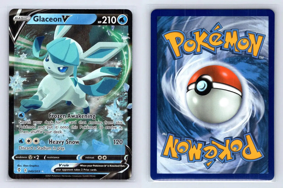 pokemon card 040 203 Glaceon V 040/203 Evolving Skies NM Standardbrawl Psychic / 140 / Cid, artífice imperecedero MTG Card | Set | Rating:Azumarill Holo | Neo Genesis | 6