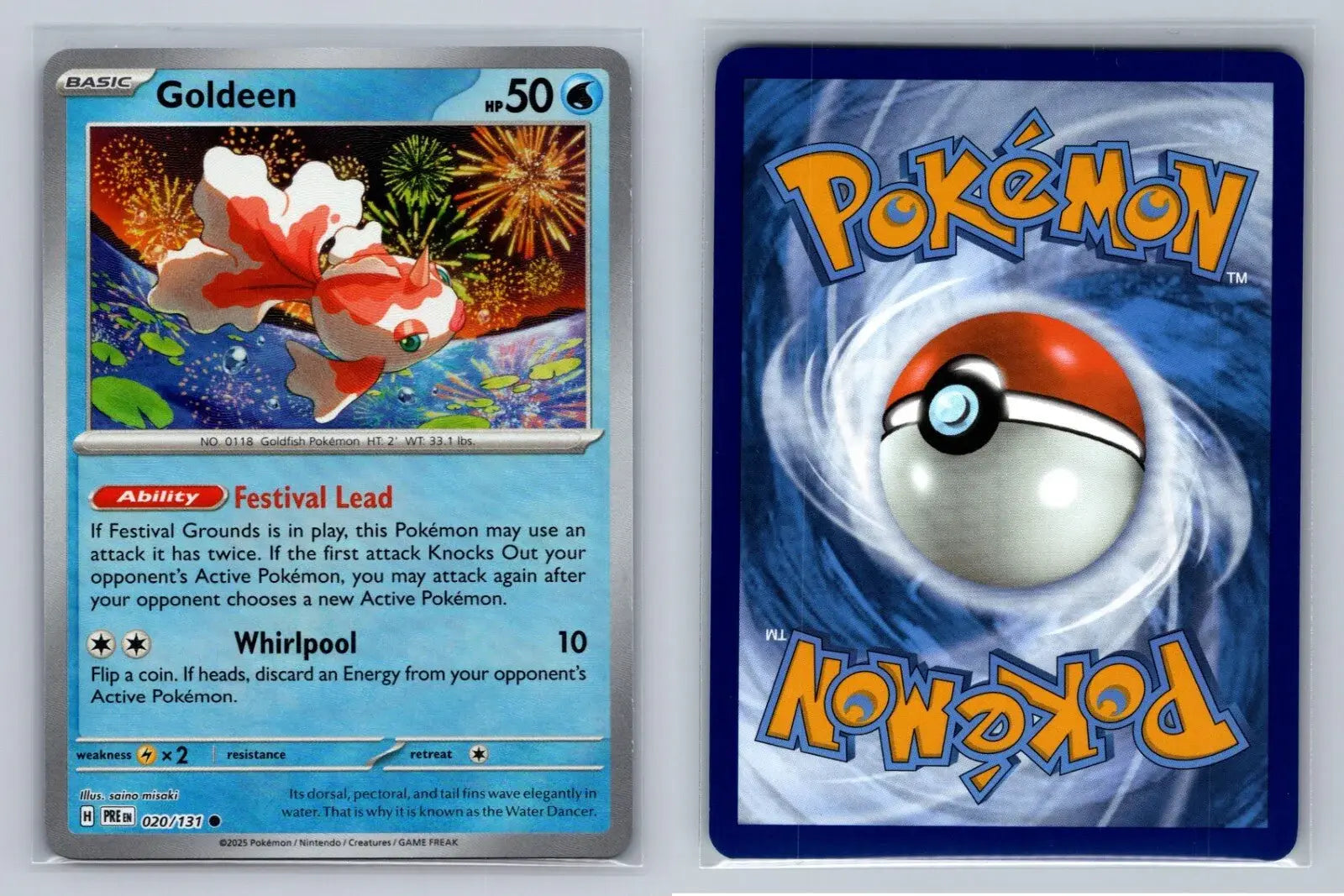 Goldean 020/131 Prismatic Evolutions Pokeball Reverse Holo - Mastercoins