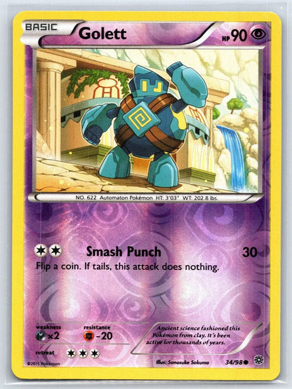 Golett 34/98 Reverse Holo Ancient Origins Pokemon NM - Mastercoins