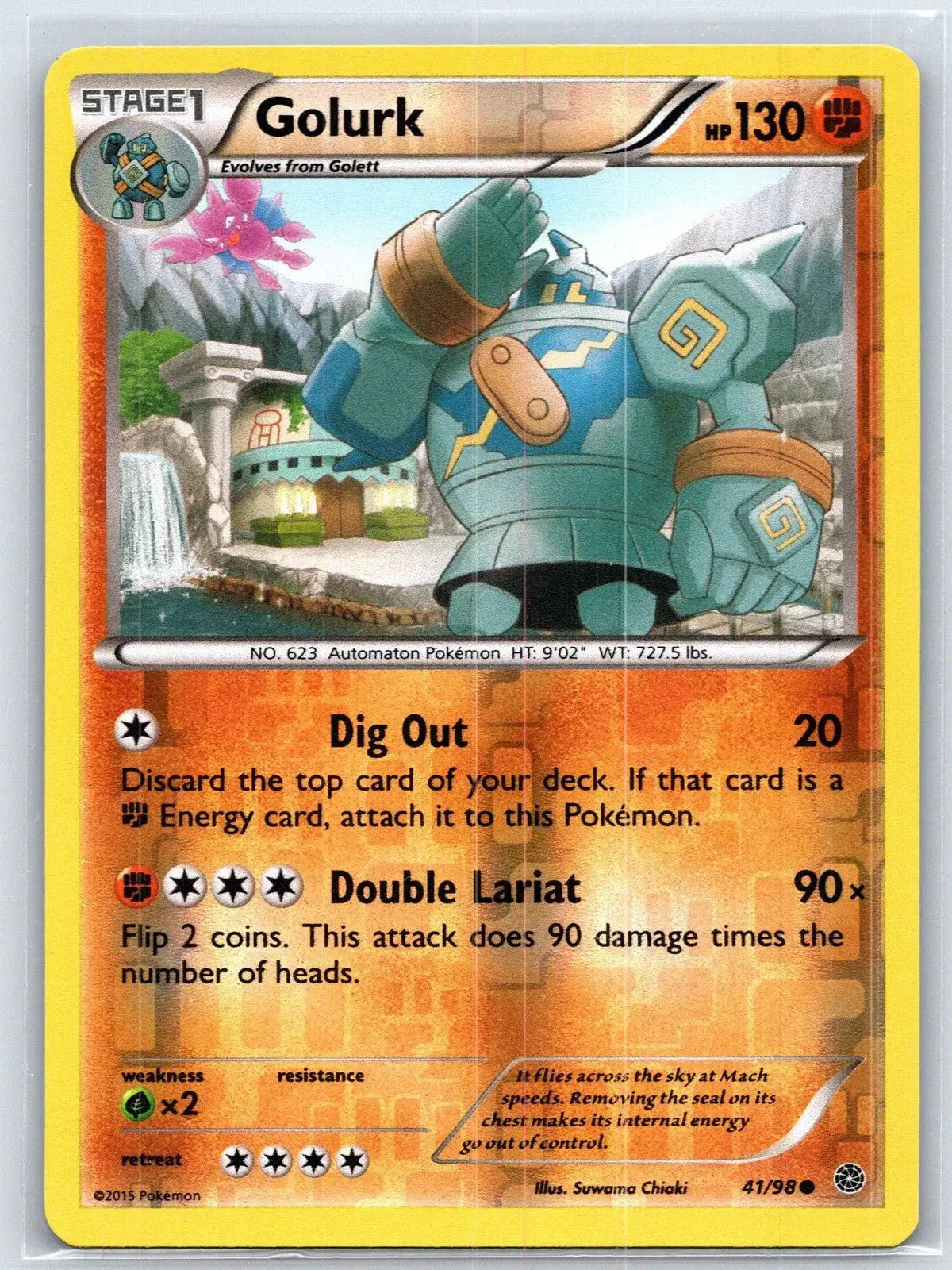 Golurk 41/98 Reverse Holo Ancient Origins Pokemon NM - Mastercoins