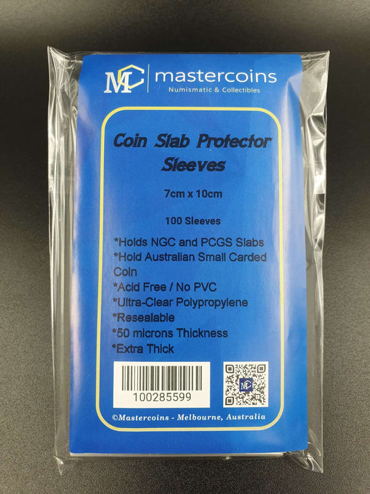 Graded Coin Slab Resealable Sleeves - PCGS, NGC Slab - Mastercoins