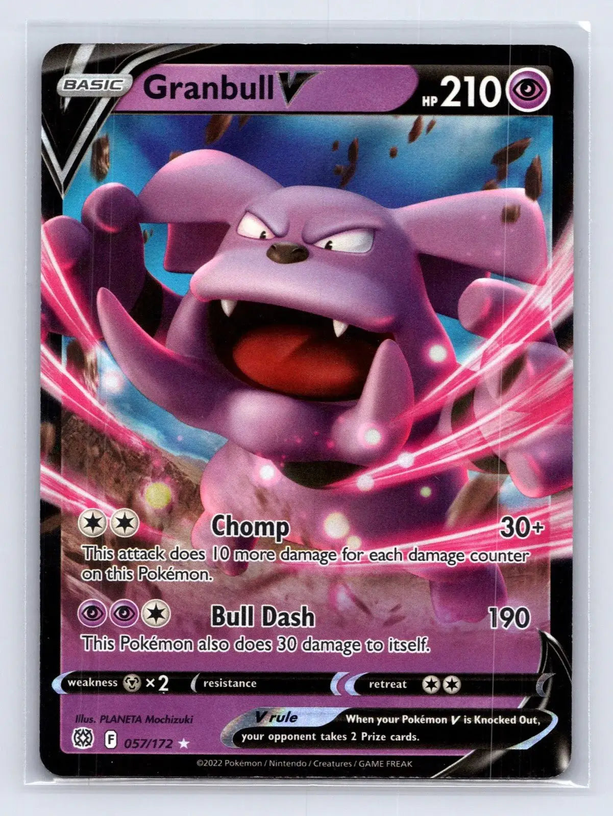 Granbull V 057/172 Brilliant Stars Pokemon NM - Mastercoins