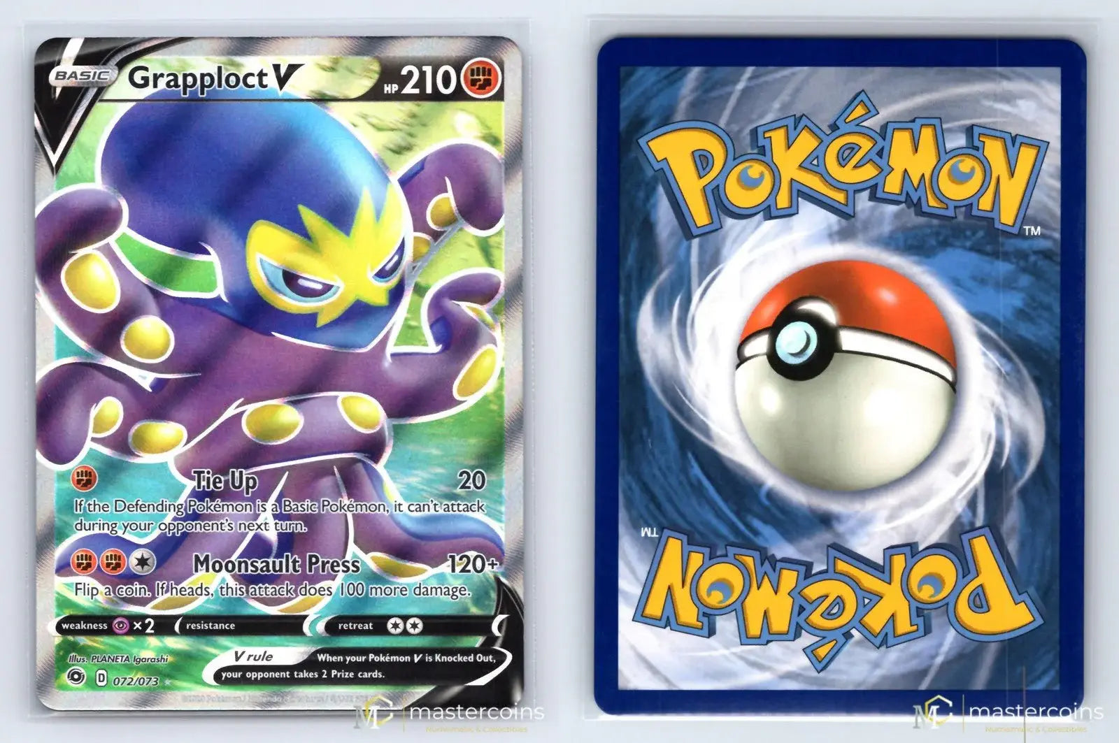 Grapploct V 072/073 Champion's Path Pokemon NM - Mastercoins