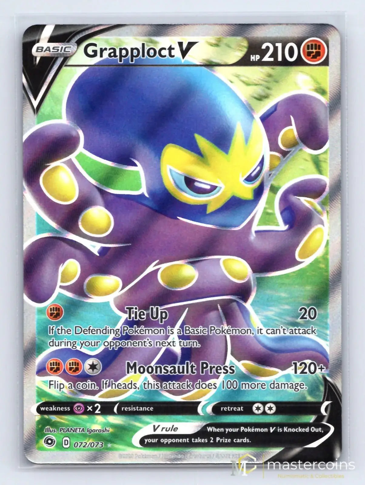 Grapploct V 072/073 Champion's Path Pokemon NM - Mastercoins