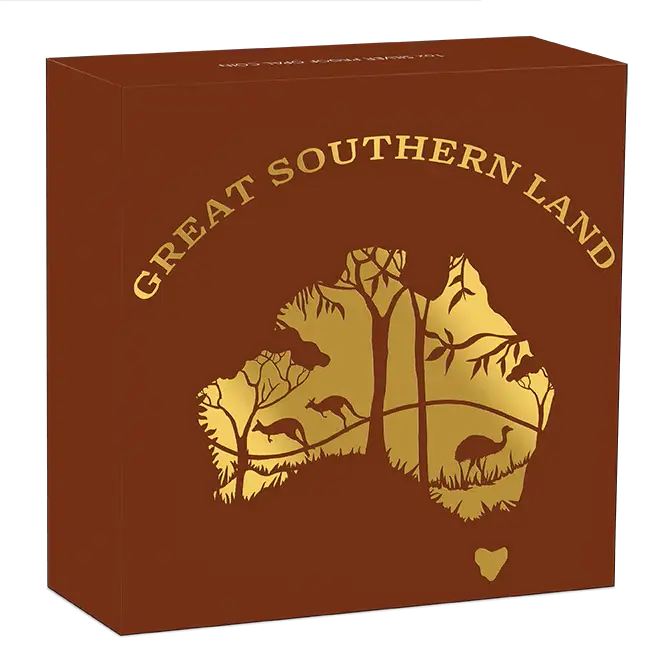 Great Southern Land 1oz Silver Proof Coin Set of 3 - Opal, Mother of Pearl, Lepidolite - Mastercoins