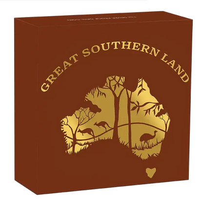 Great Southern Land 1oz Silver Proof Coin Set of 3 - Opal, Mother of Pearl, Lepidolite - Mastercoins