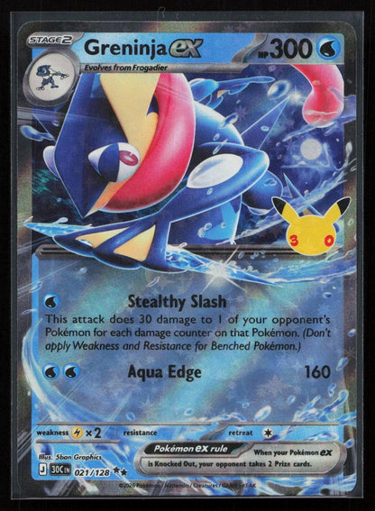 Greninja ex 021/128 ME: 30th Celebration Double Rare NM - Mastercoins