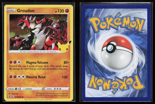GROUDON 017/025 CELEBRATIONS NM - Mastercoins