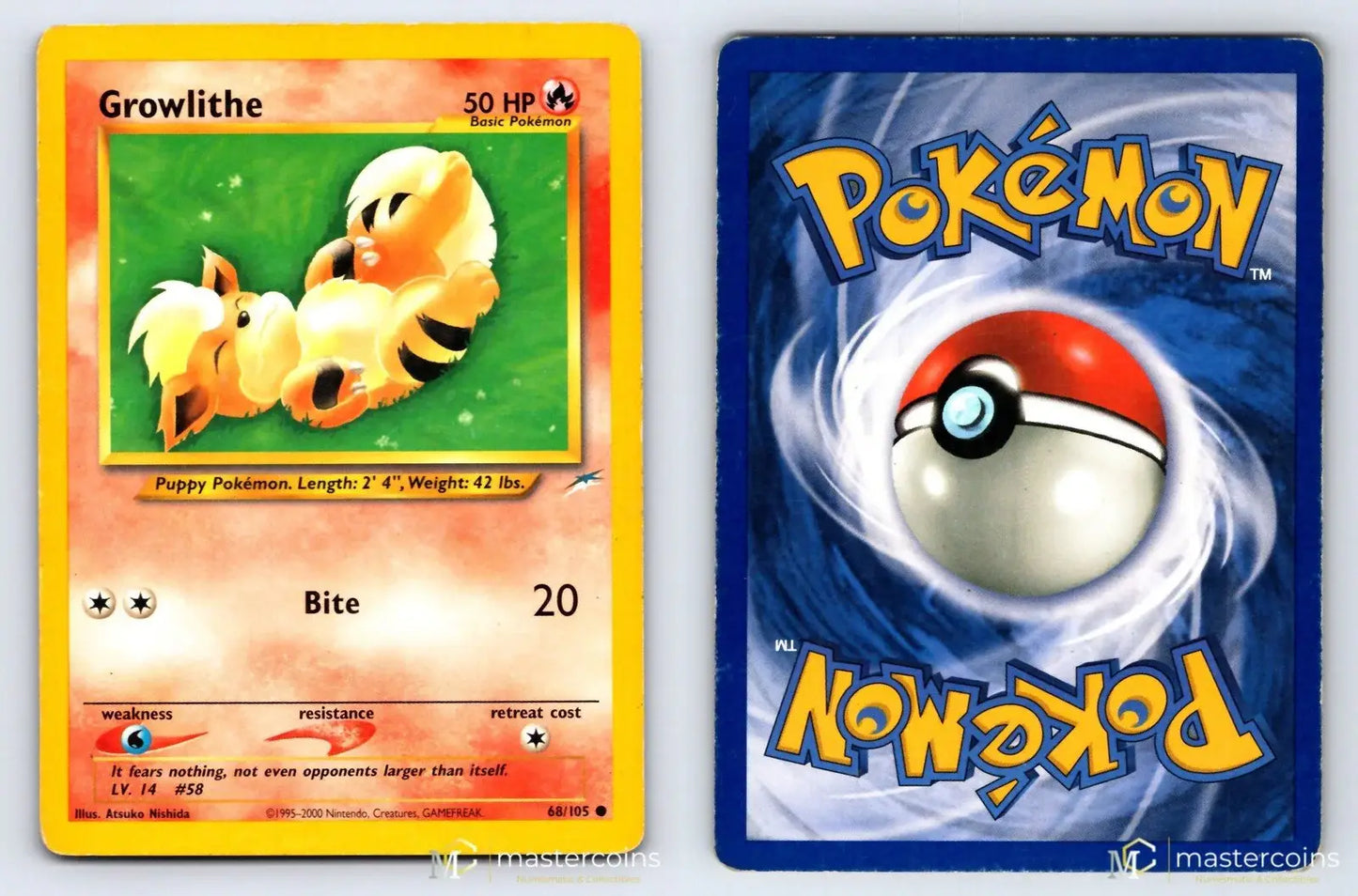 Growlithe 68/105 Neo Destiny Pokemon MP - Mastercoins
