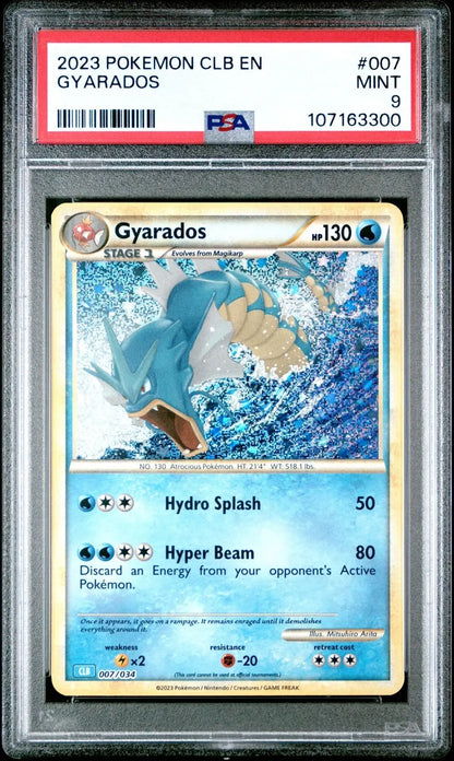 ?GYARADOS 007 CLB CLASSIC COLLECTION BLASTOISE & SUICUNE DECK PSA 9 - Mastercoins
