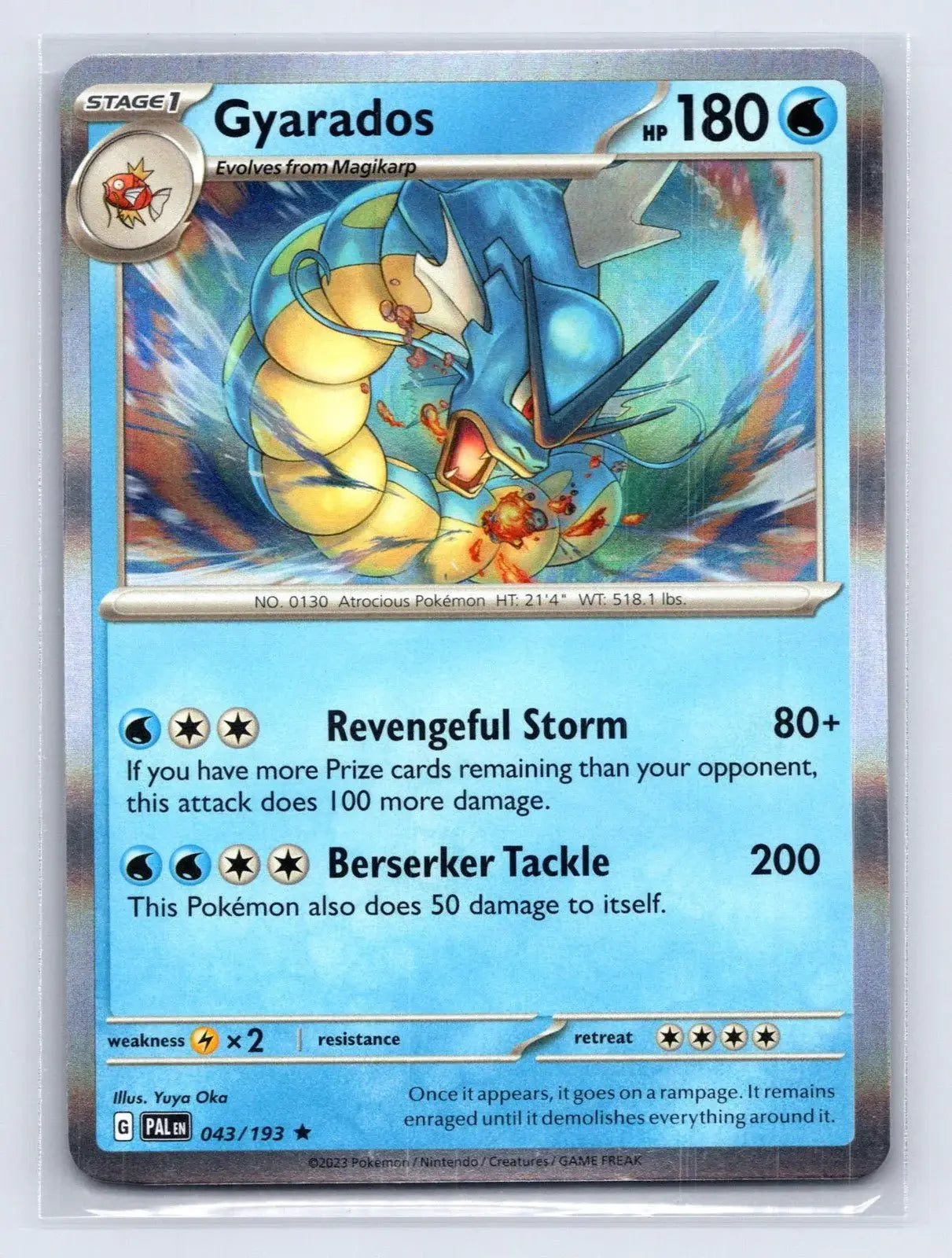 Gyarados 043/193 Paldea Evolved Pokemon NM - Mastercoins