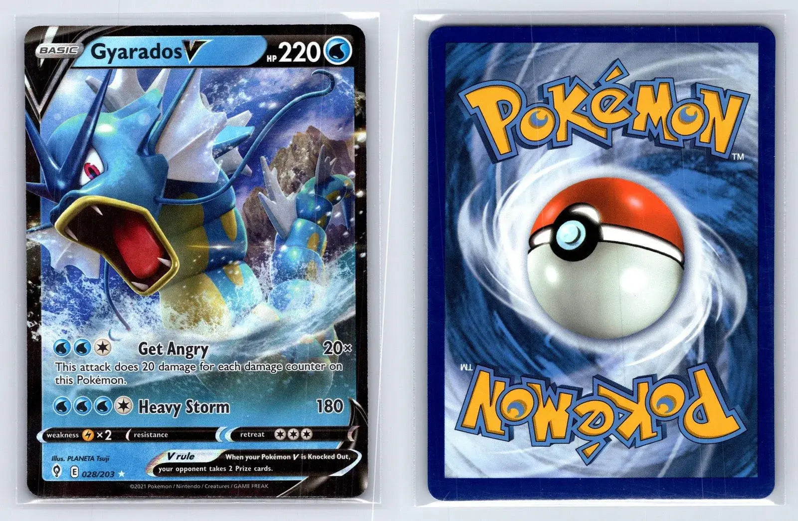 Gyarados V 028/203 Evolving Skies Pokemon NM - Mastercoins