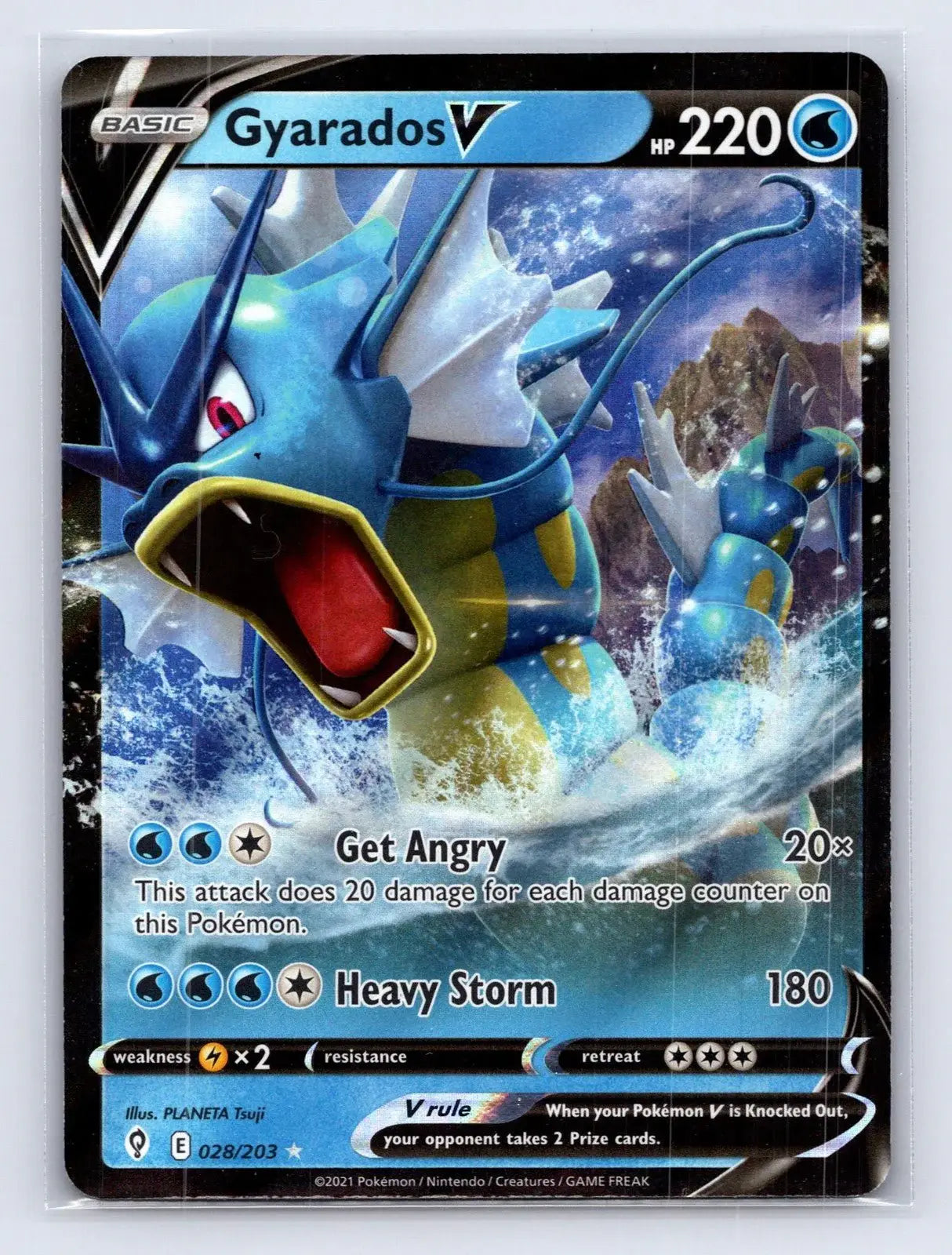 Gyarados V 028/203 Evolving Skies Pokemon NM - Mastercoins