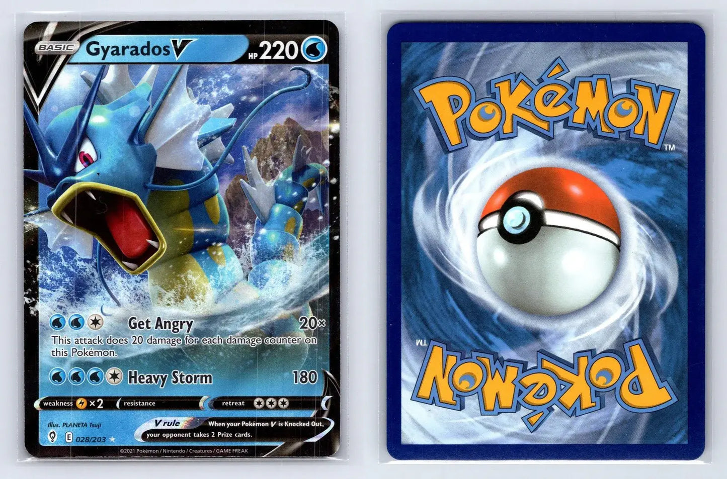 Gyarados V 028/203 Evolving Skies Pokemon NM - Mastercoins