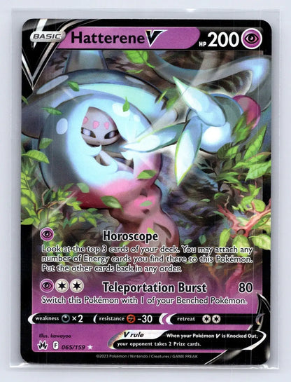 Hatterene V 065/159 Crown Zenith Pokemon NM - Mastercoins
