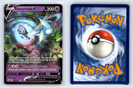 Hatterene V 065/159 Rare V Crown Zenith Pokemon Near Mint - Mastercoins