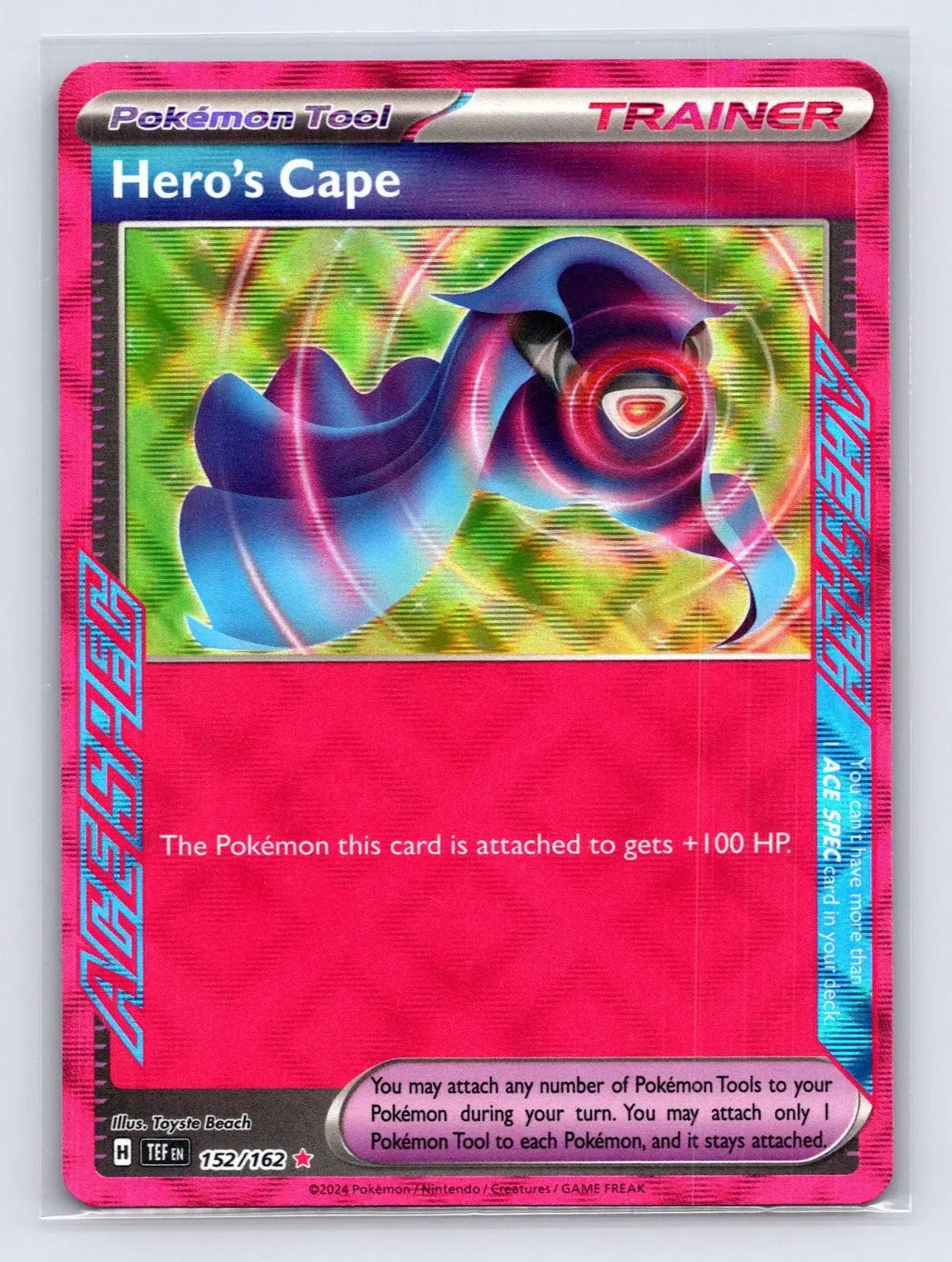 Hero's Cape 152/162 Temporal Forces Pokemon NM - Mastercoins
