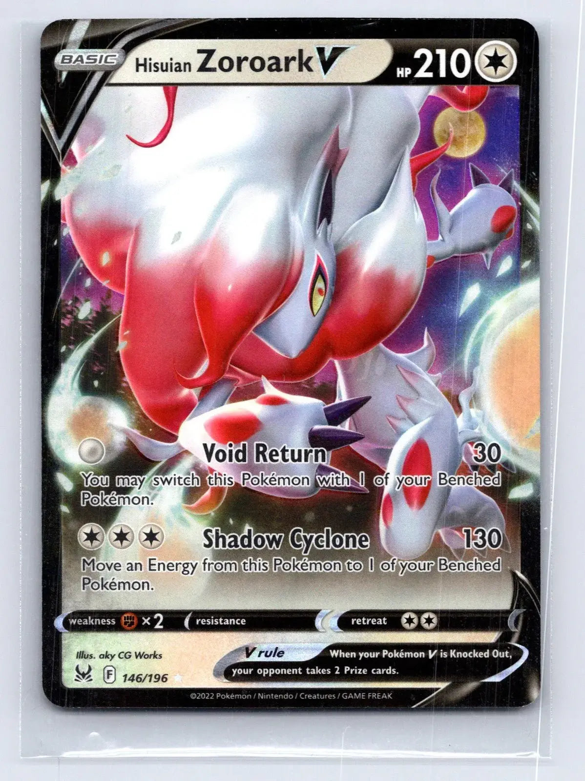Hisuian Zoroark V 146/196 Lost Origin Pokemon NM - Mastercoins