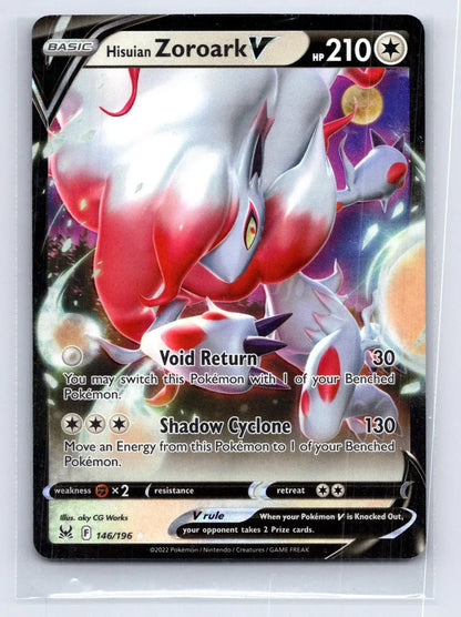 Hisuian Zoroark V 146/196 Lost Origin Pokemon NM - Mastercoins