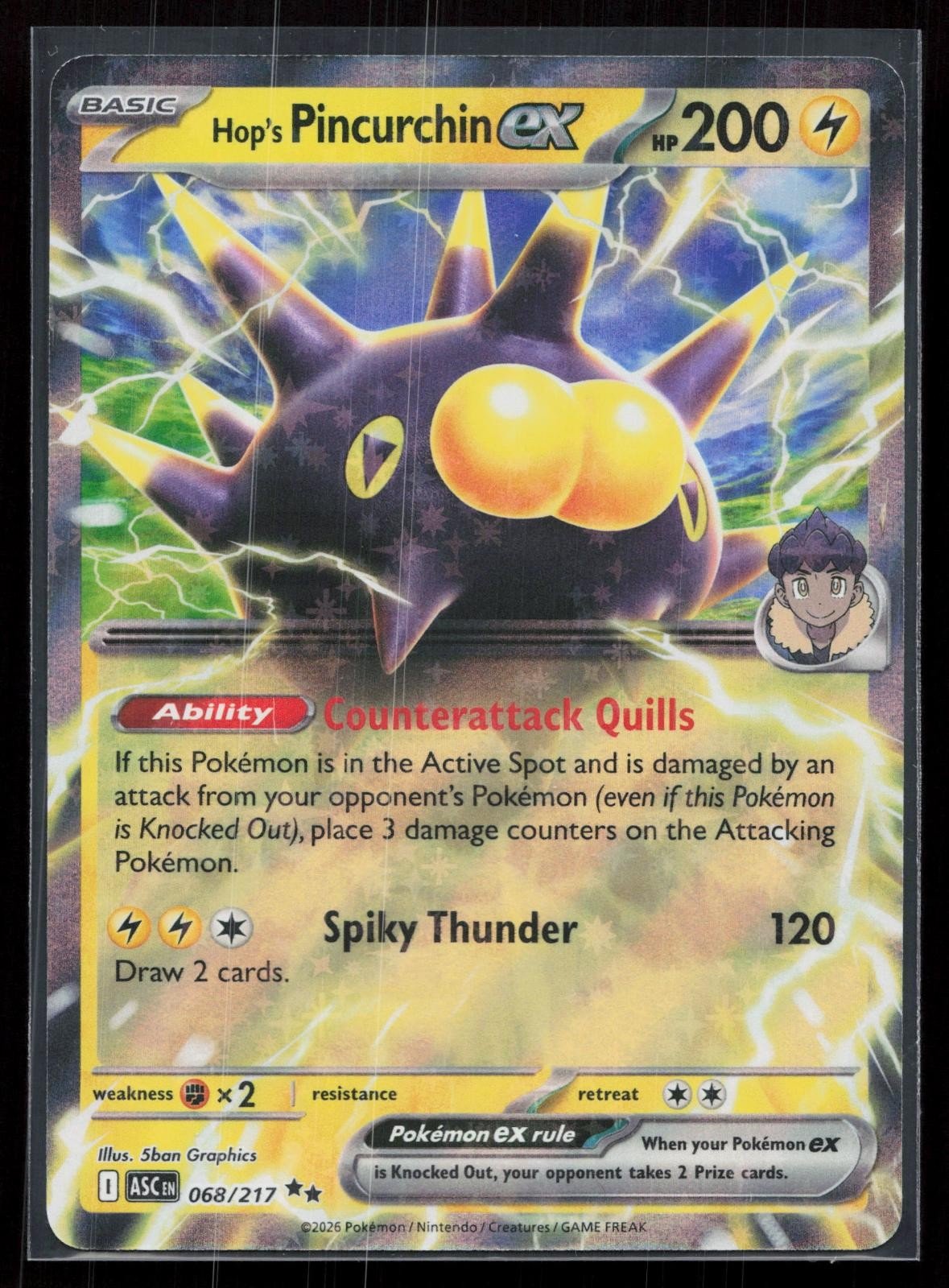 Hop's Pincurchin ex 068/217 Ascended Heroes - Mastercoins