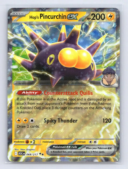 Hop's Pincurchin ex 068/217 ME: Ascended Heroes Pokemon NM - Mastercoins