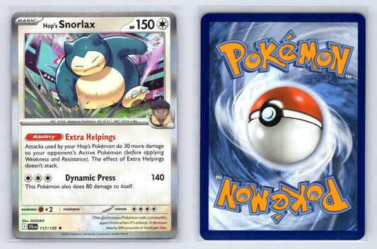 Hop's Snorlax 117/159 Journey Together Pokemon NM - Mastercoins