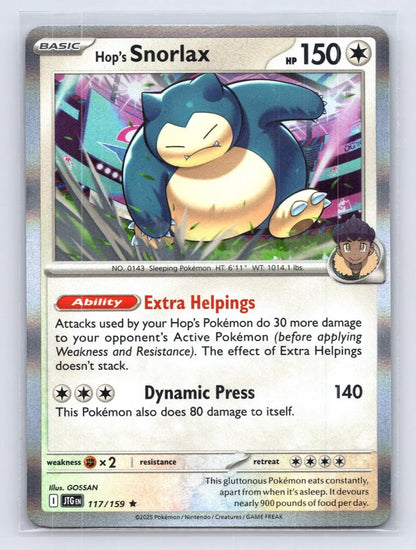 Hop's Snorlax 117/159 Journey Together Pokemon NM - Mastercoins