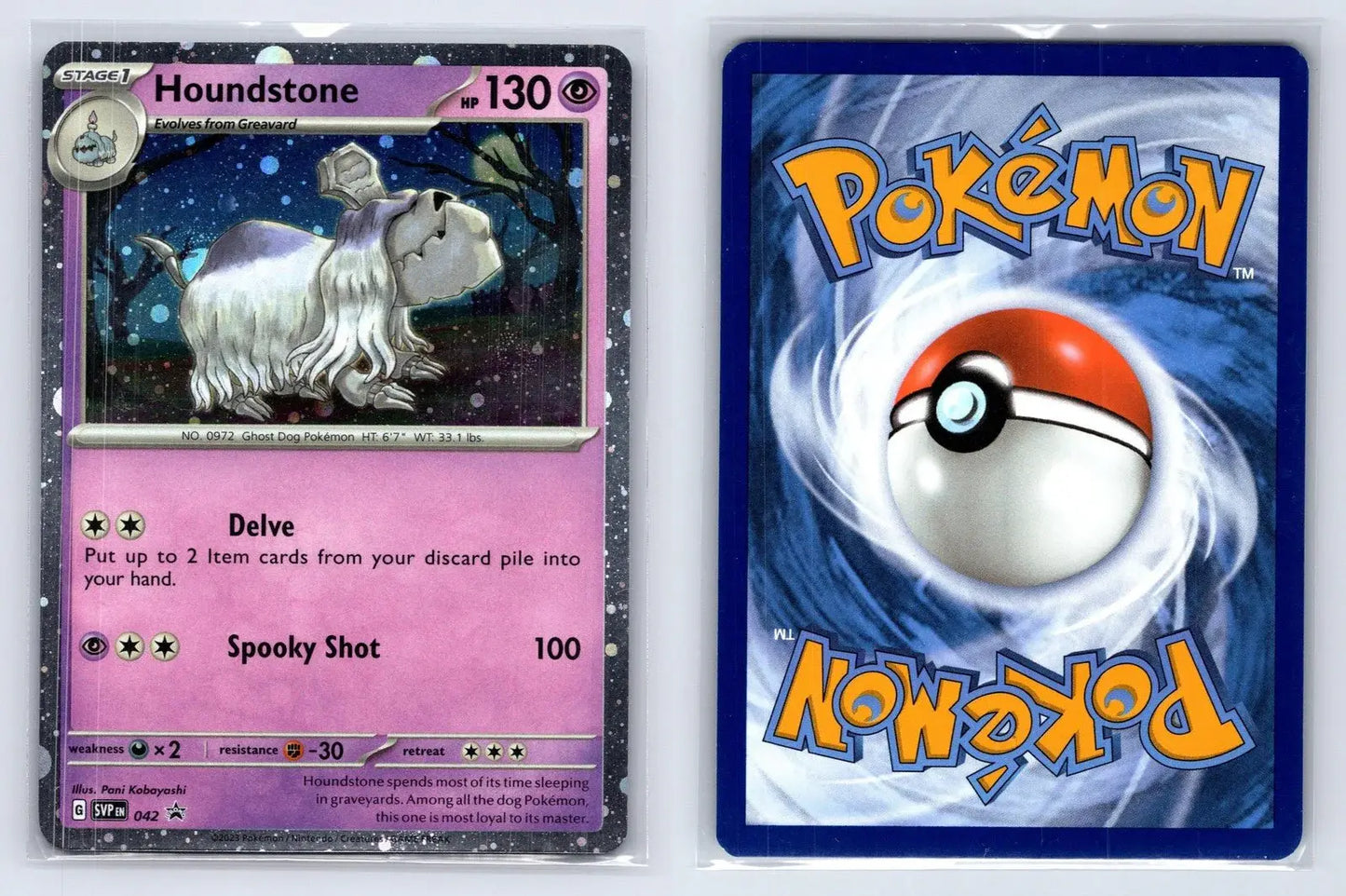 Houndstone 042 Scarlet & Violet Pokemon NM - Mastercoins