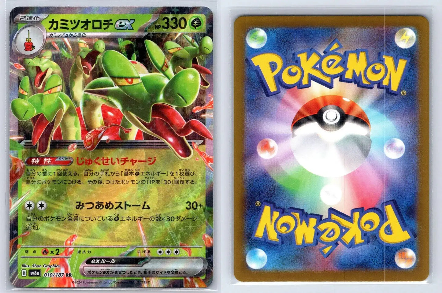 Hydrapple EX 010/187 Terastal Festival Pokemon Japanese NM - Mastercoins