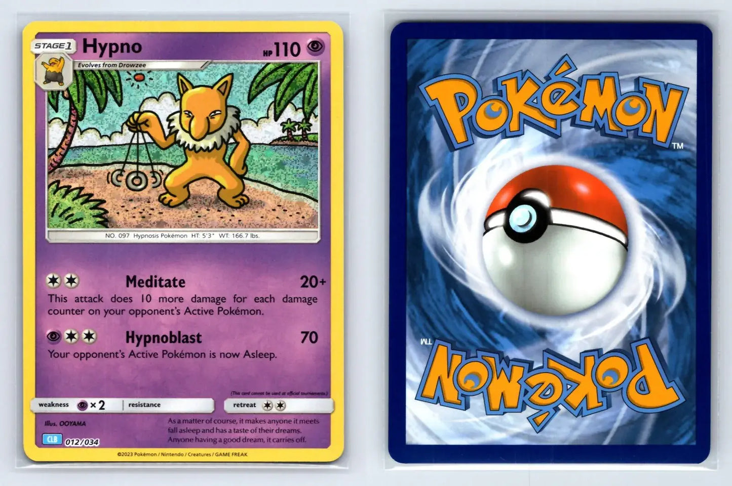Hypno 012/034 TCG Classic Blastoise Pokemon Near Mint - Mastercoins