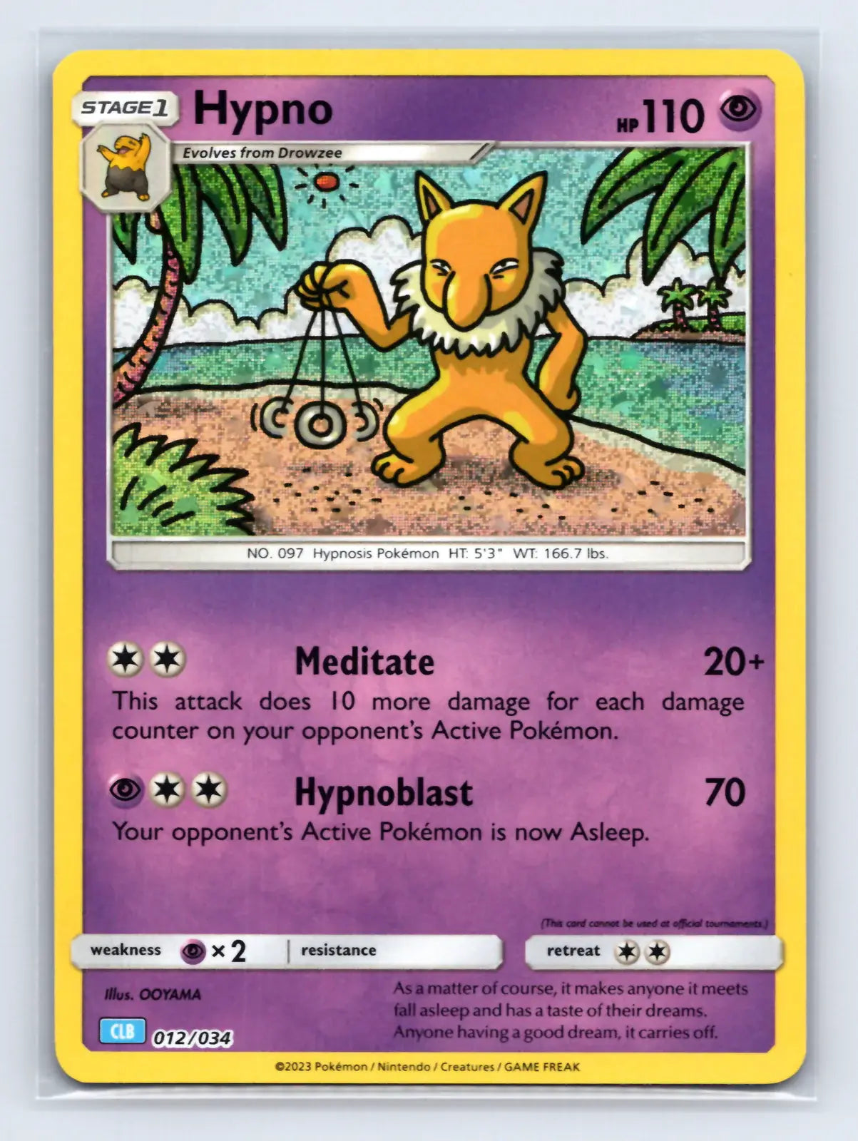 Hypno 012/034 TCG Classic Blastoise Pokemon Near Mint - Mastercoins
