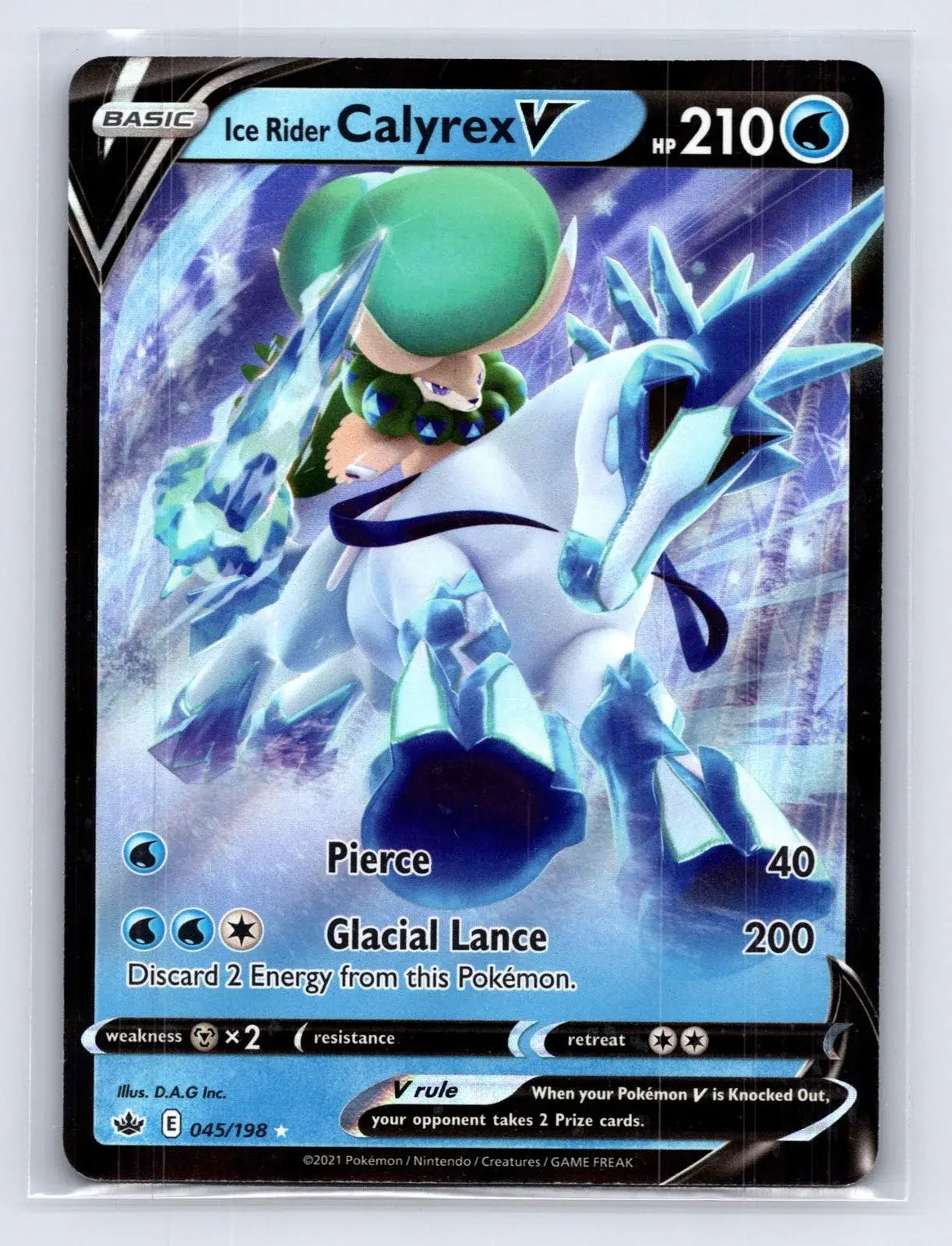 Ice Rider Calyrex V 045/198 Chilling Reign Pokemon NM - Mastercoins
