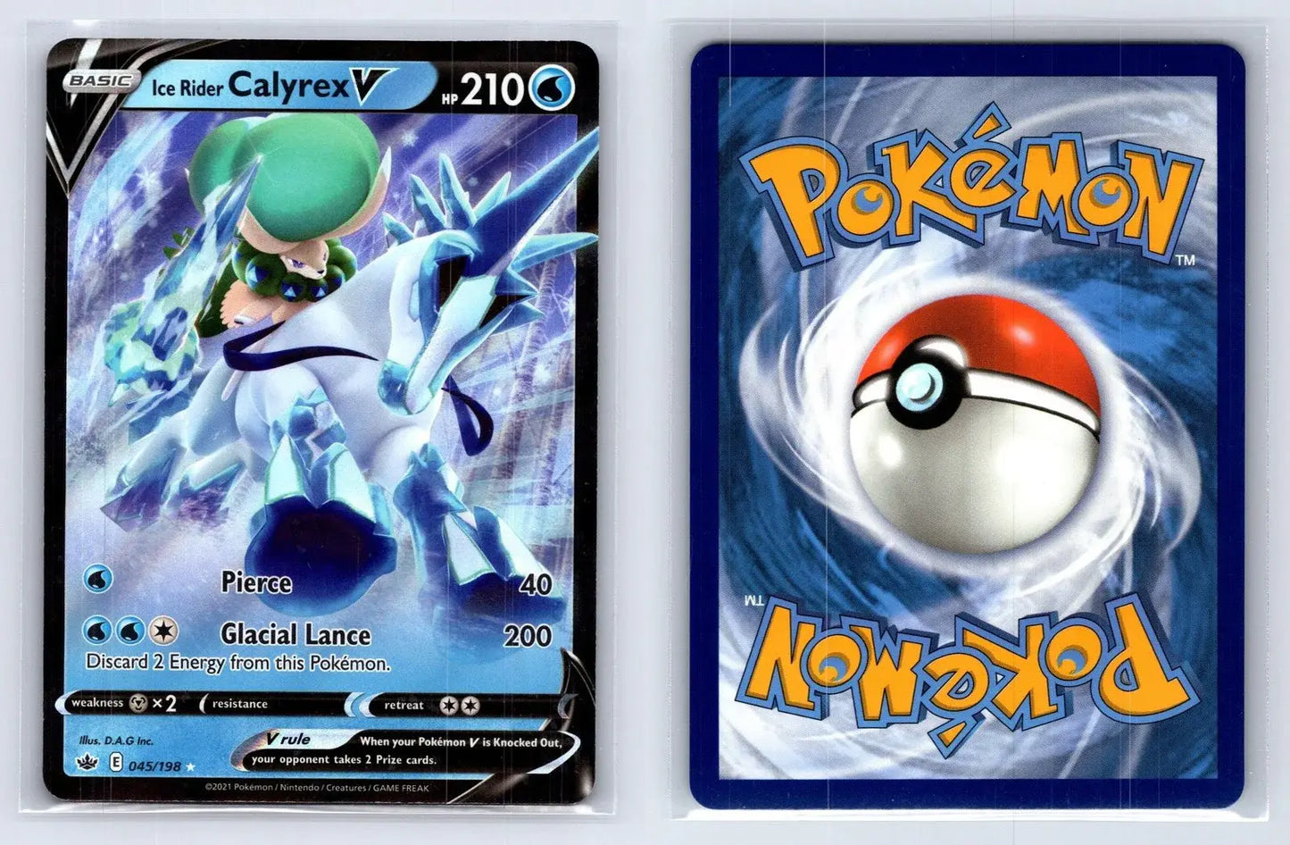 Ice Rider Calyrex V 045/198 Chilling Reign Pokemon NM - Mastercoins