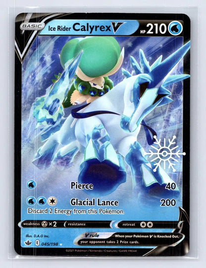 Ice Rider Calyrex V 045/198 PROMO Stamp Holiday Pokemon NM - Mastercoins