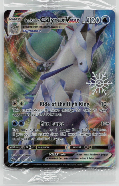 ICE RIDER CALYREX VMAX 046/198 SNOWFLAKE STAMP PROMO - Mastercoins